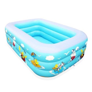 Bể bơi chữ nhật 3 tầng 1,3m cho bé