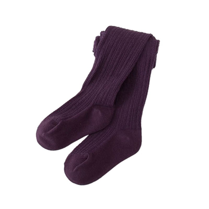 Đôi tất cotton màu trơn mềm mại xinh xắn cho bé