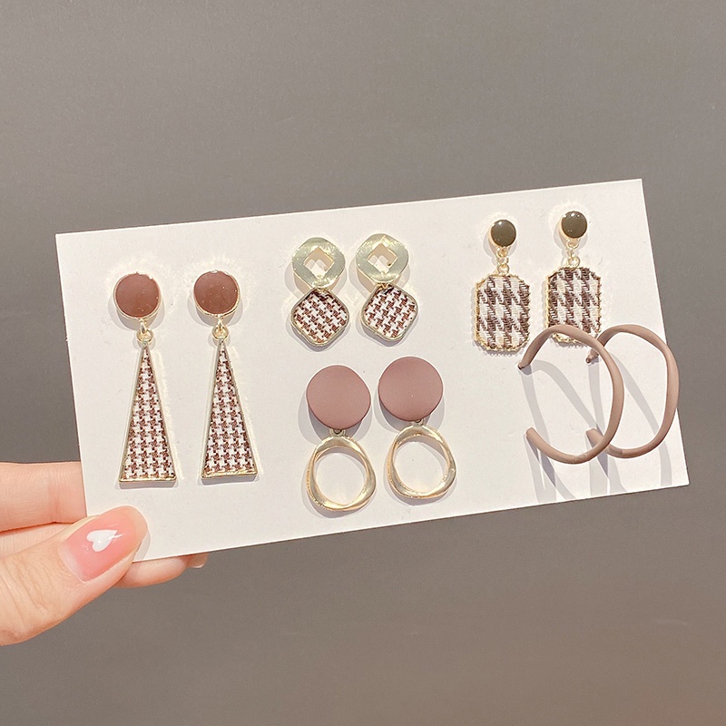 Bộ Khuyên Tai Dáng Dài Hình Hoa Cúc Phong Cách Hàn Quốc Thanh Lịch