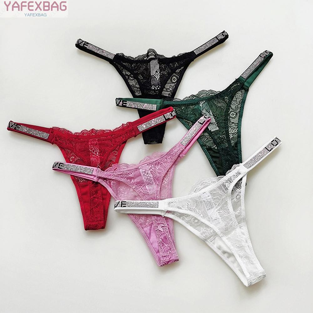 Womens Thong T Back T Pants Temptation Underwear Belt Thong Embroidered