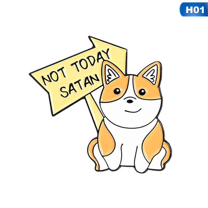 Ghim cài áo hình chú cún corgi dễ thương