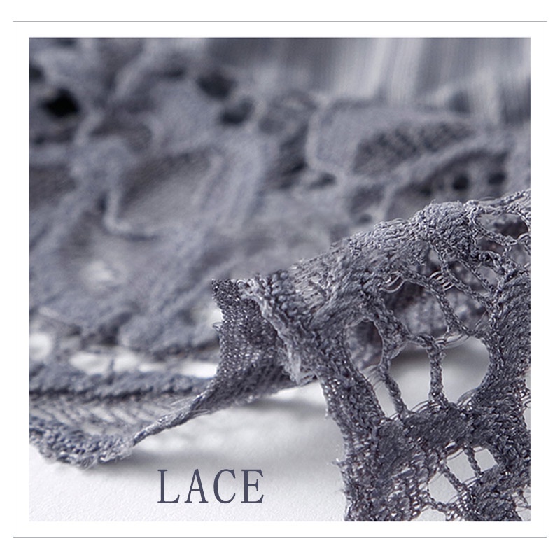 AOFEIQIKE Quần lót lưng thấp phối ren trong suốt quyến rũ cho nữ