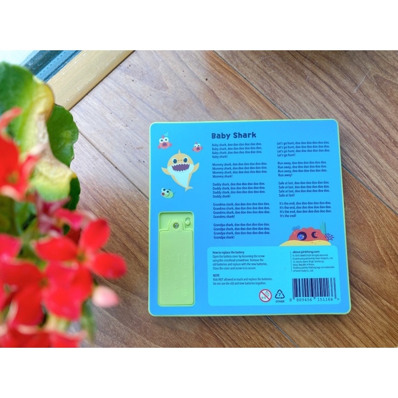 (Phiên bản mới)Sách nhạc Baby Shark Pinkfong mini sound pad-Sách âm thanh cho bé từ sơ sinh đến 4y