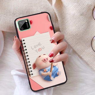 Ốp lưng realme c11 viền dẻo tpu bst lợn tết