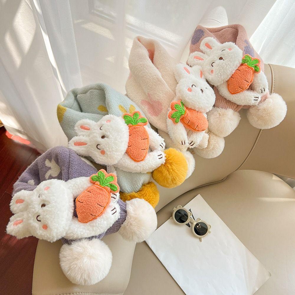 Khăn Choàng Cổ Dày Chống Gió Hình Thỏ Dễ Thương MIHAN1 Cho Bé
