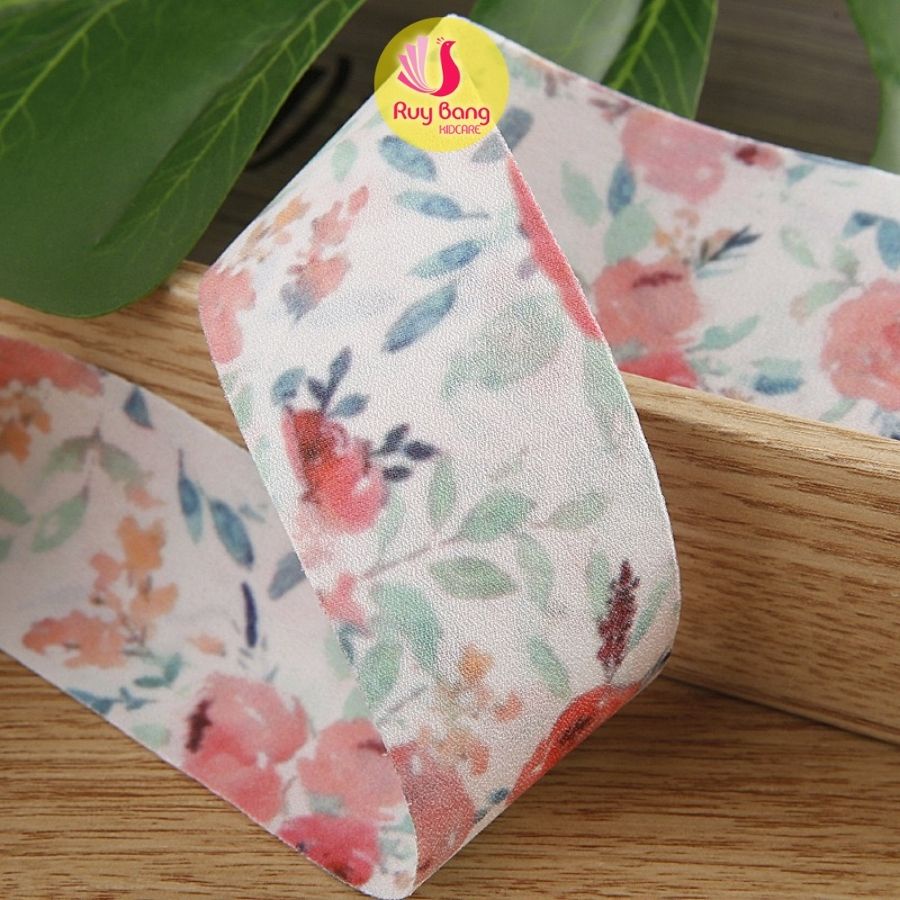 Ruy băng hoa hồng HQ dùng làm nơ bờm, kẹp tóc - RB2213