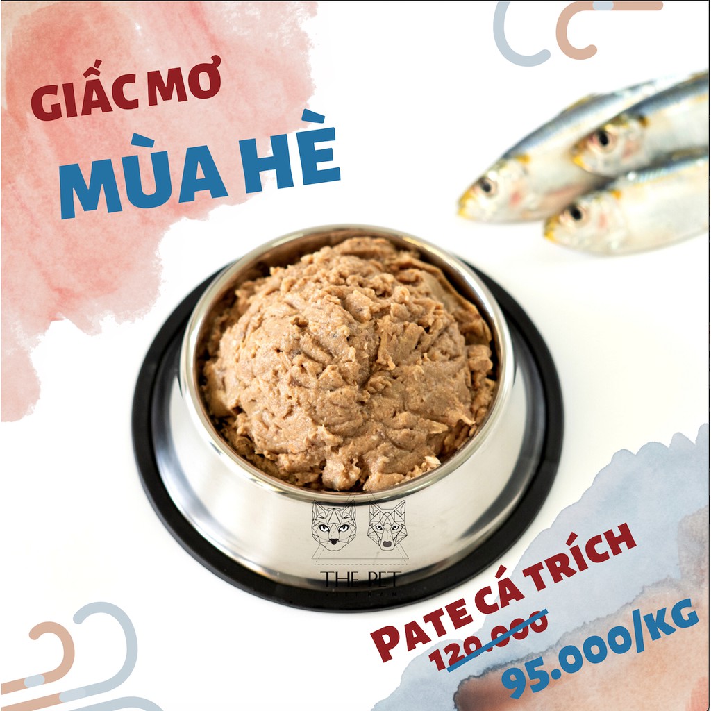 [BST MỚI] Thức Ăn Chó Mèo Dạng Pate Tươi Vị Cá Trích Biển THEPETVN (Mixed Pacific Herring and Chicken Liver)