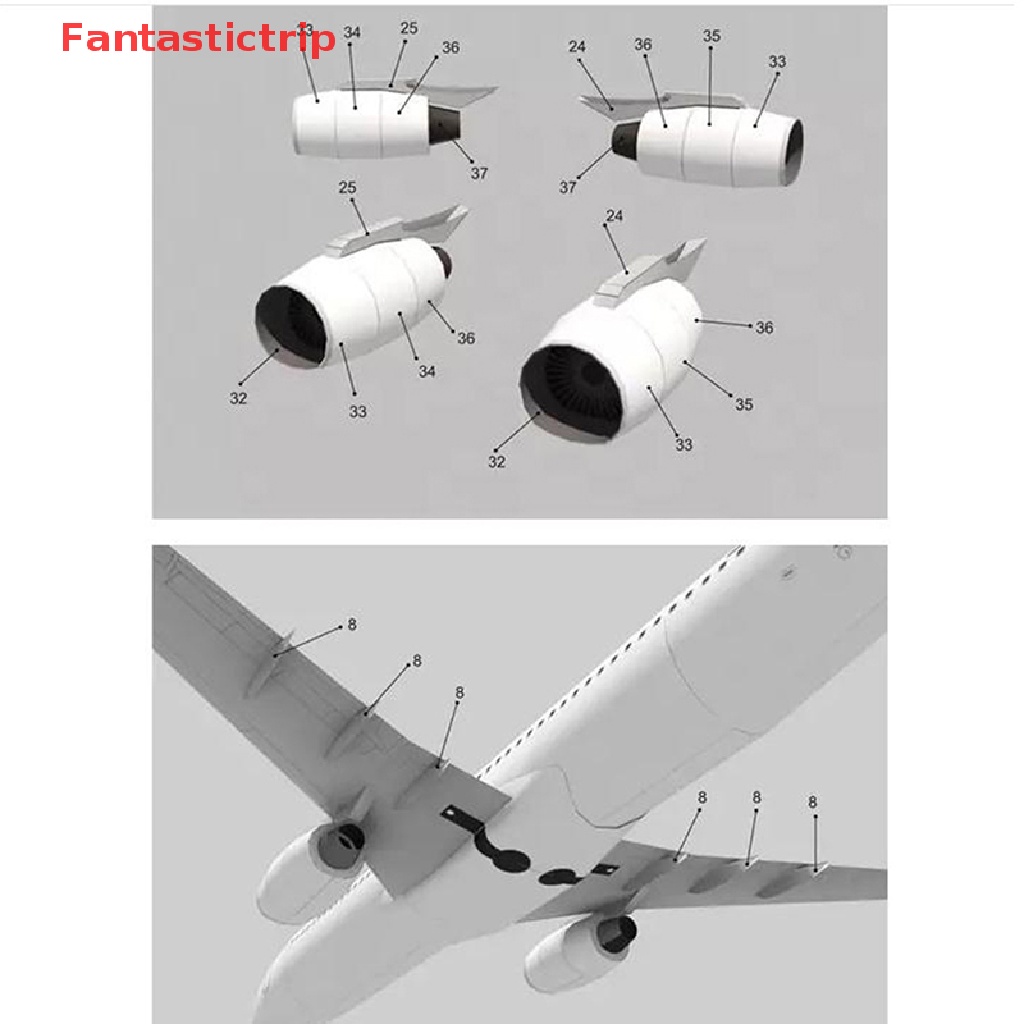 Mô Hình Máy Bay Giấy 3D Boeing 737 Tỉ Lệ 1: 100 Chất Lượng Cao Mới