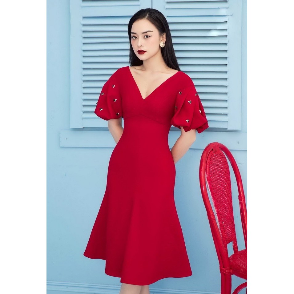 Đầm thun xoè thiết kế cao cấp form chữ A nàng thơ (hàng có size)