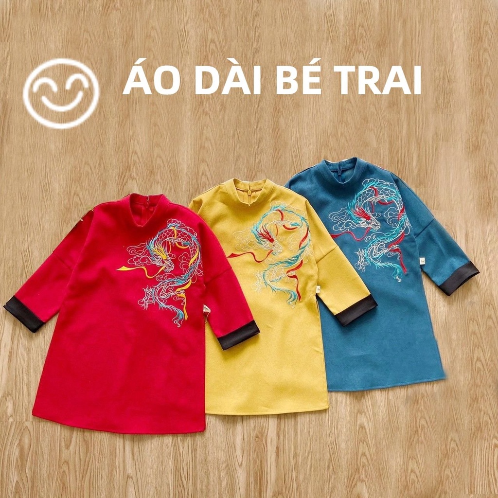 Áo dài Tết - Áo dài cách tân bé trai AM856
