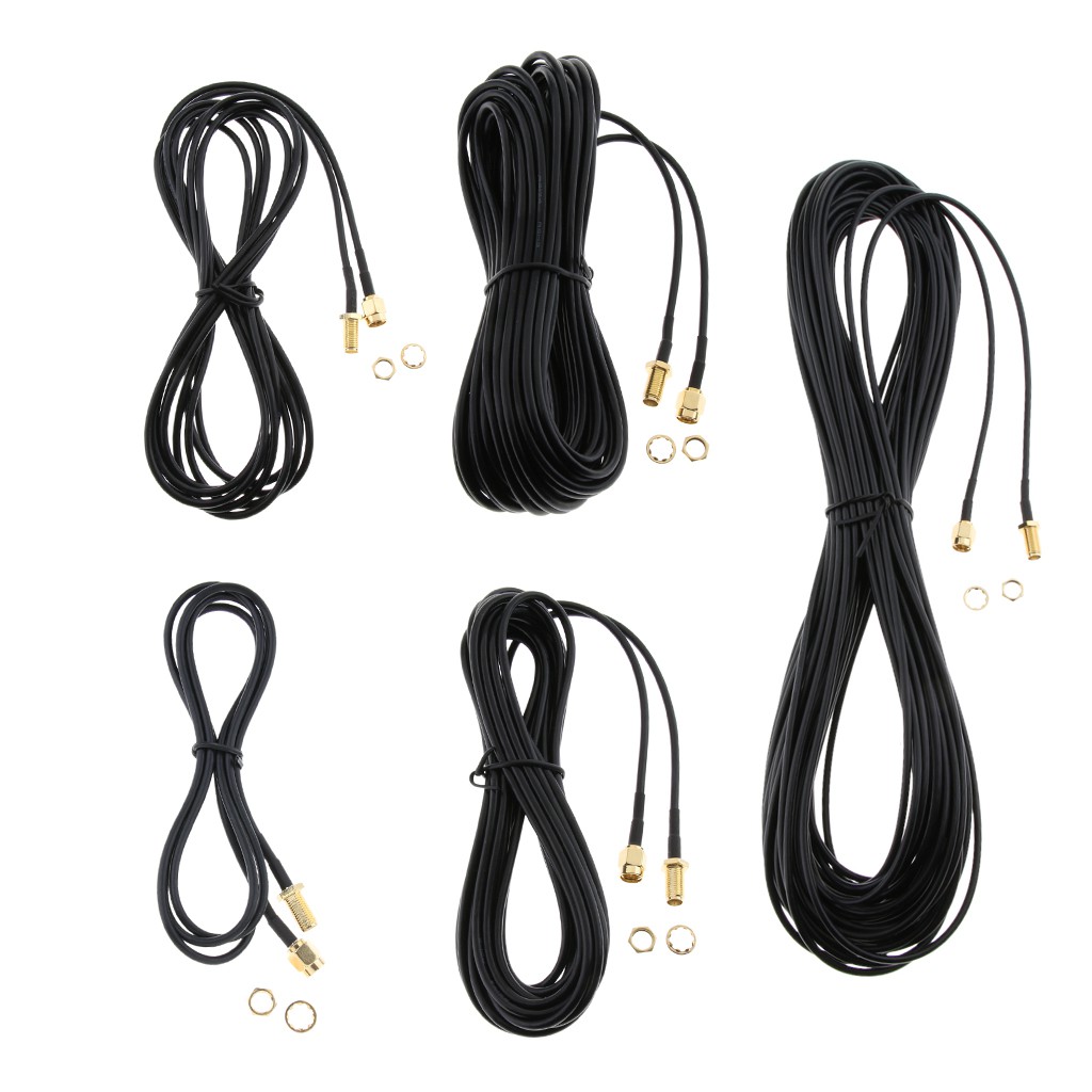 Cáp Nối Dài Ăng Ten WiFi Không Dây 3.3ft Bubble Shop61 RP-SMA