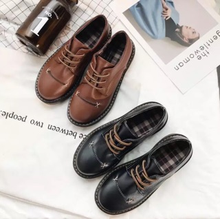 (Sẵn 35/37) GIÀY OXFORD THÊU MŨI (CÓ ẢNH THẬT)