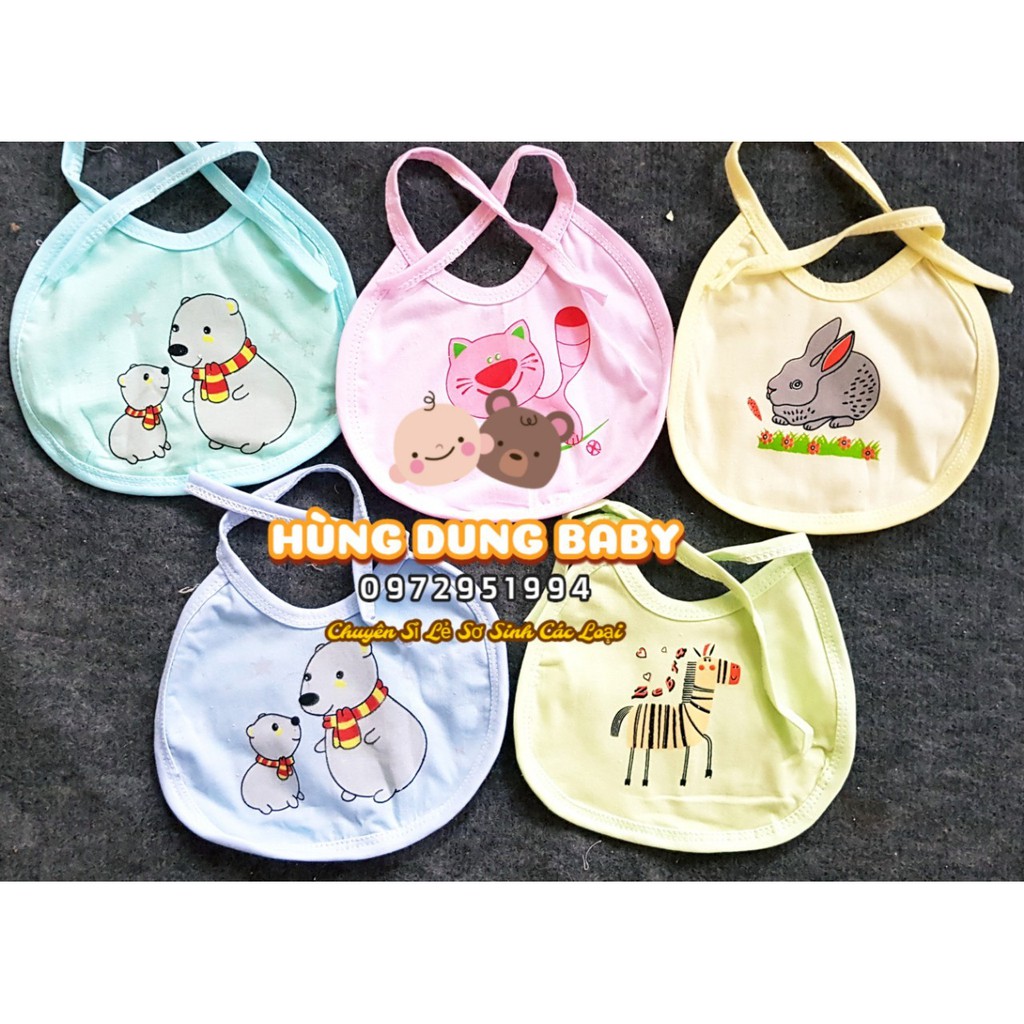 Set 5 yếm bé buộc dây