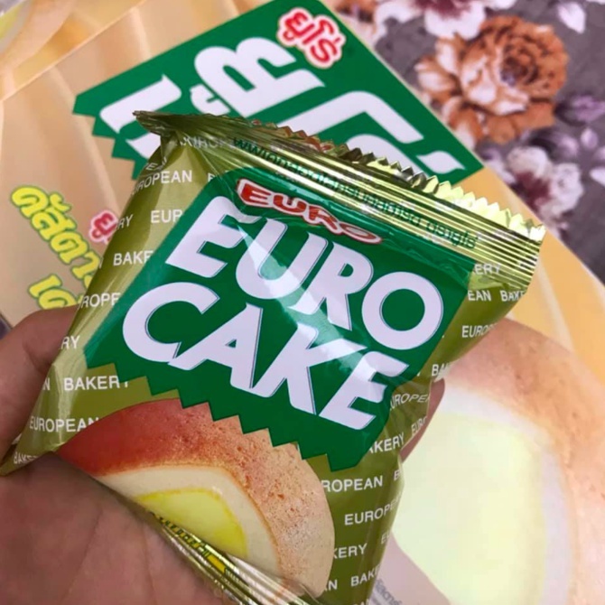 Bánh trứng Euro Cake Thái Lan vị Truyền Thống [Hộp 12 cái]