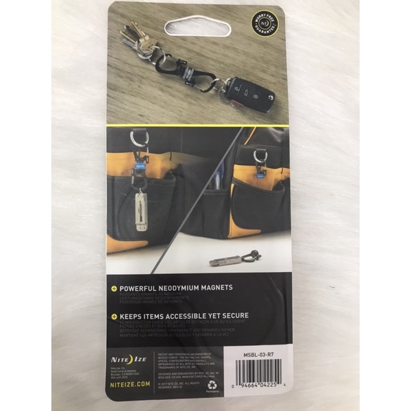 👉Móc khóa Nite Ize MSBL-03-R7 SlideLock Blue 360 ​​° -Mỹ