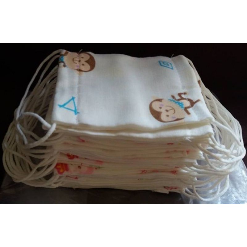 Khẩu trang vải xô cho bé từ sơ sinh đến 1 tuổi