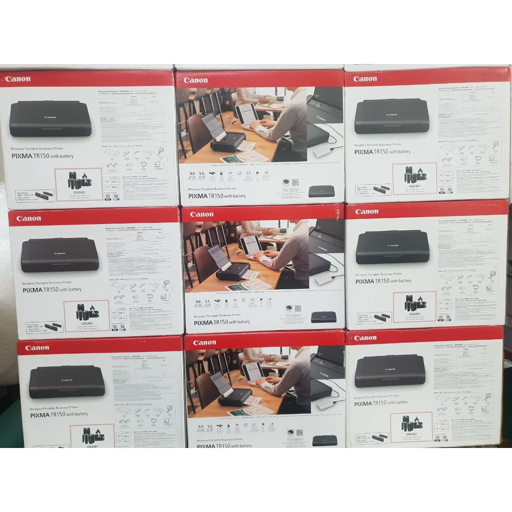 Máy in Canon PIXMA TR150 có pin đi kèm