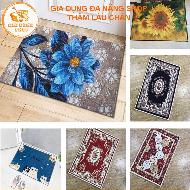 Thảm Lau Chân - Thảm Chùi Chân 3D Chống Trượt - Hút Nước