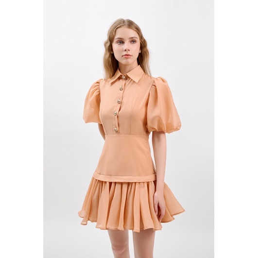 KAIA | Đầm tay phồng dáng xoè - Camille Swing Mini Dress