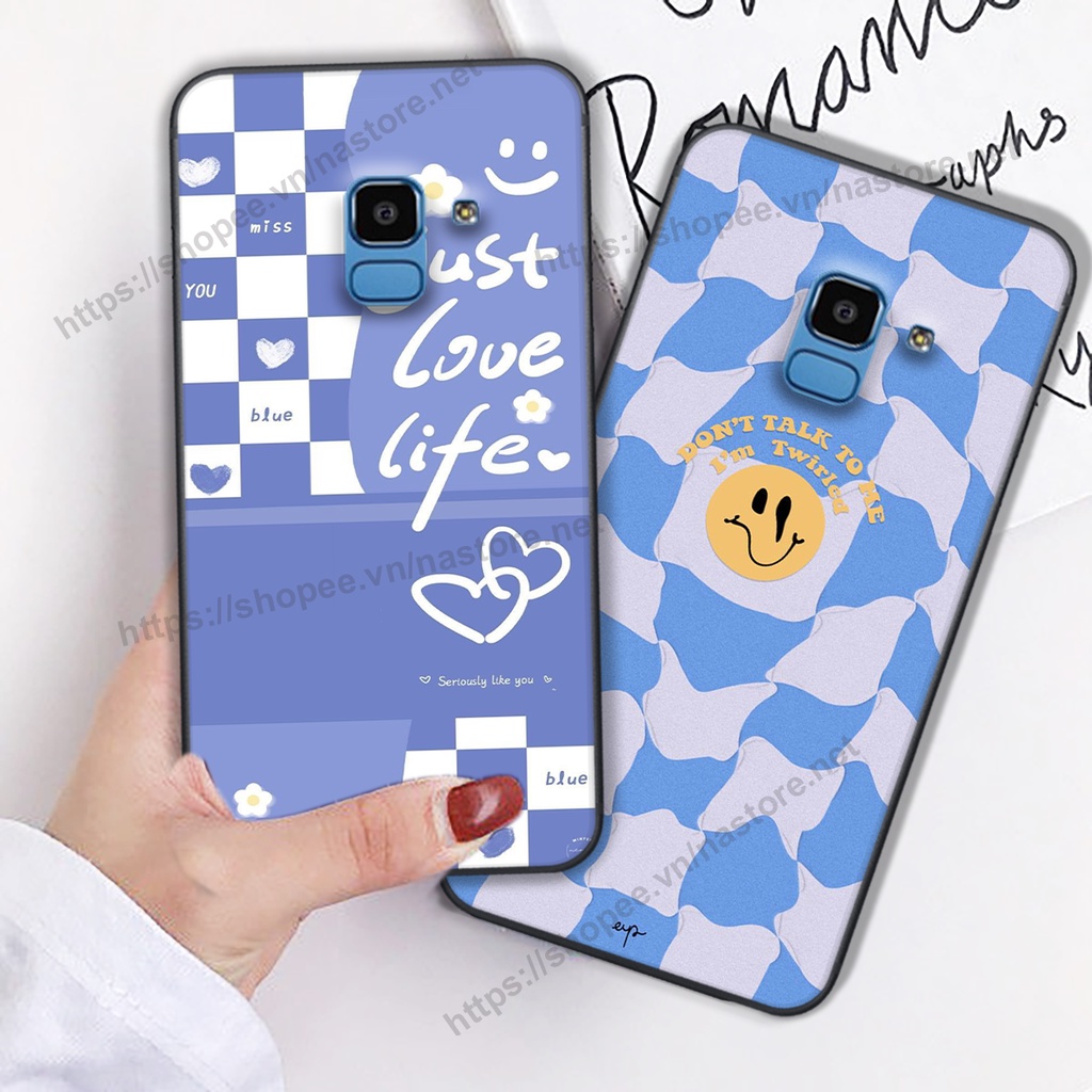 Ốp lưng Samsung J6 2018 / J6 Plus / J6+ trái tim mặt cười, gấu cute thể thao cá tính