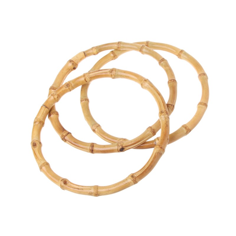 1 Quai Túi Xách Hình Tròn Bằng Tre Diy
