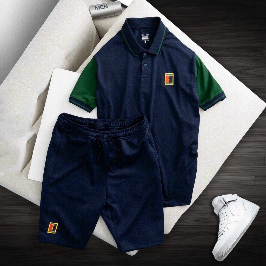 Bộ thể thao nam, đồ bộ thể thao nam, áo tennis, áo cầu lông cao cấp - Chất vải cá sấu bền màu, thoáng