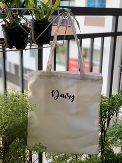 Túi Canvas tote in tên
