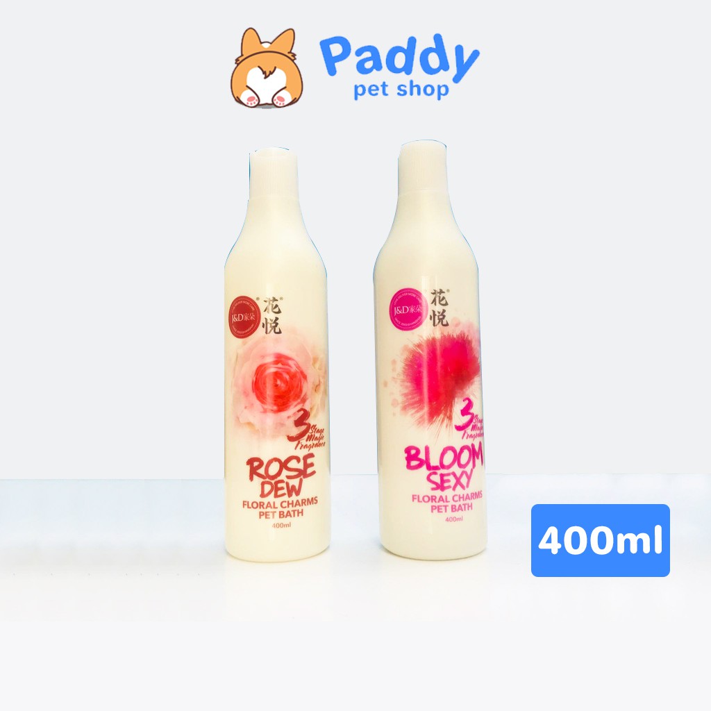 Sữa Tắm Cho Chó Mèo Joyce &amp; Dolls Rose Dew Hoa Hồng Với 3 Tầng Hương Thơm