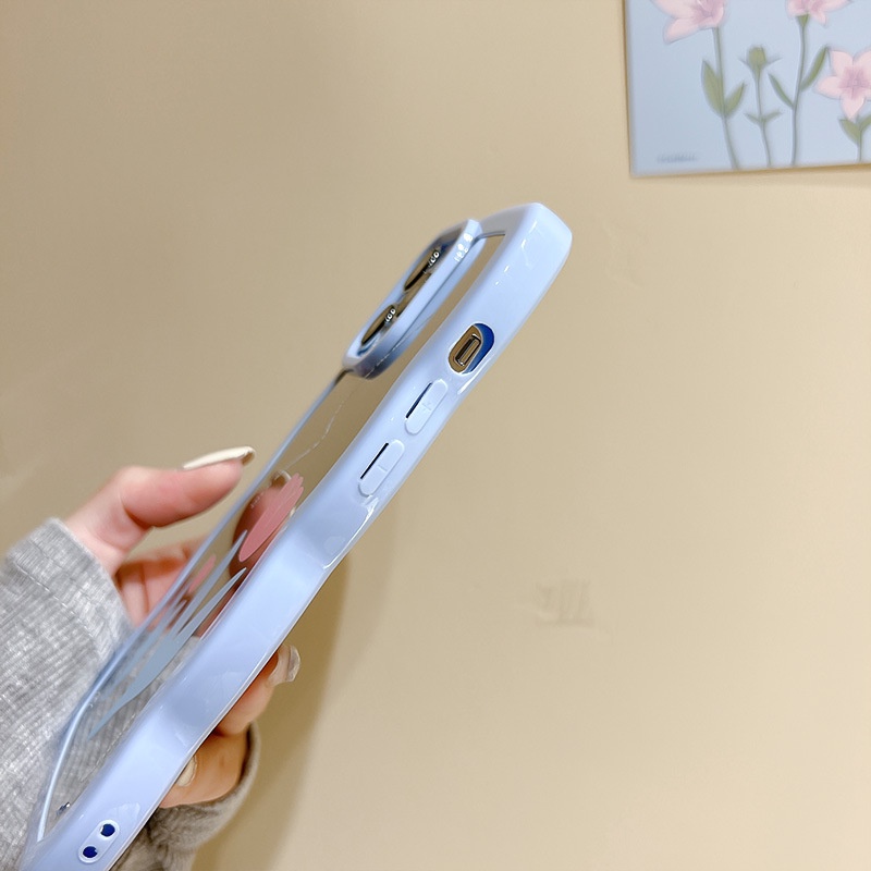 Ốp lưng iphone Ốp Điện Thoại Họa Tiết Ren Hoa Tráng Gương Cho iphone 11 / 12 / x / 8plus / 13Pro Dinuo case