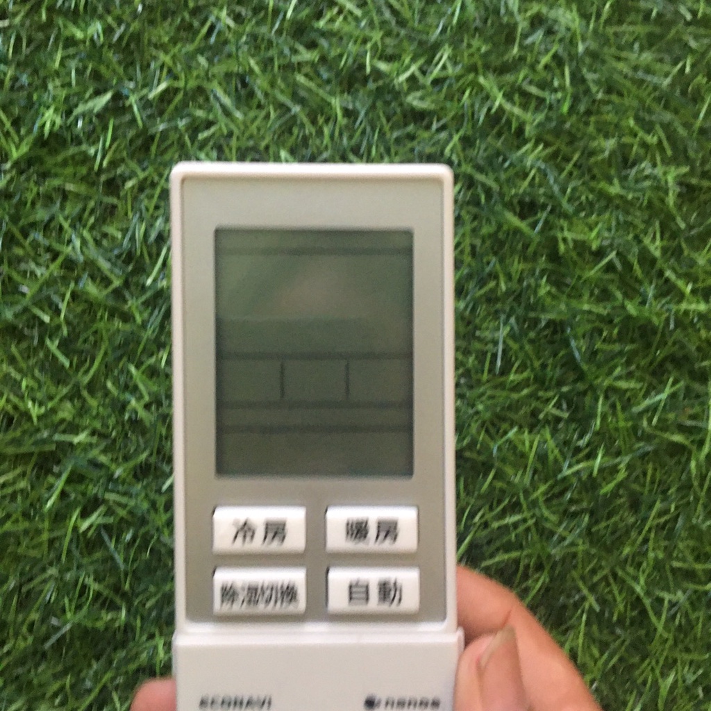 Điều khiển máy lạnh panasonic nanoe nội địa có nút ECONAVI màu xanh chữ nhật,Remote dùng cho máy lạnh panasonic nannoe