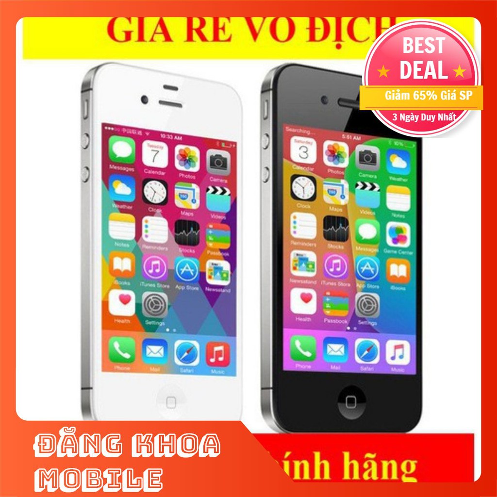 [DÙNG LÀ THÍCH][XẢ KHO] điện thoại IPHONE 4S 16G mới keng Quốc tế, nghe gọi tốt [TAS09]