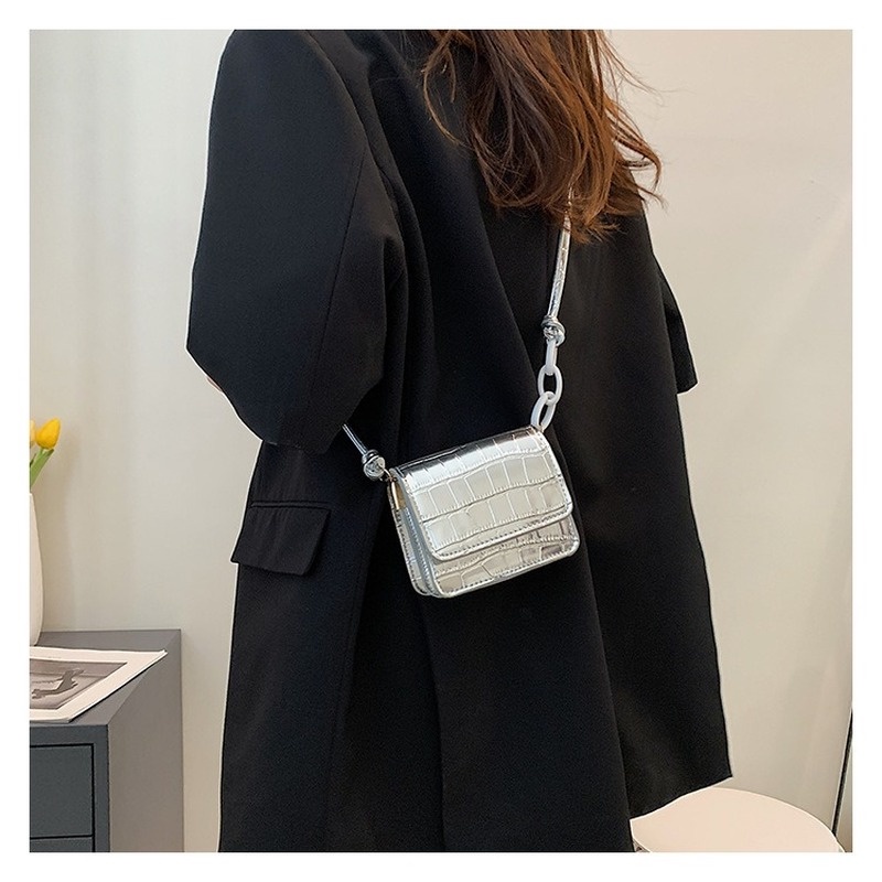 Túi Đeo Chéo Hình Vuông Nhỏ Họa Tiết Vân Đá Đơn Giản NB00161