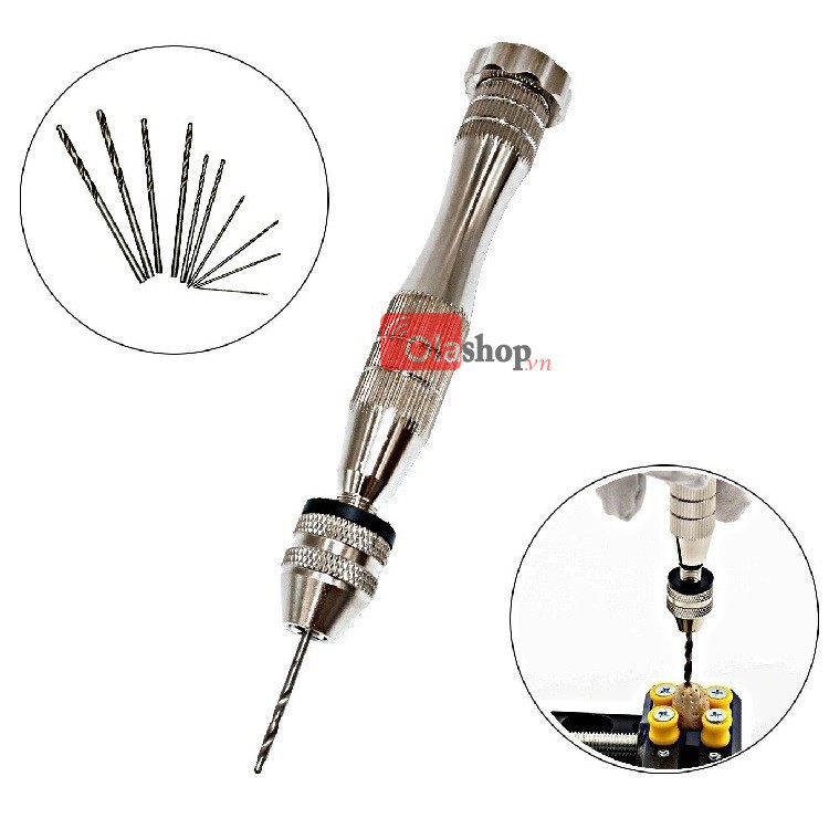 Khoan mini cầm tay kẹp mũi 05mm đến 3mm