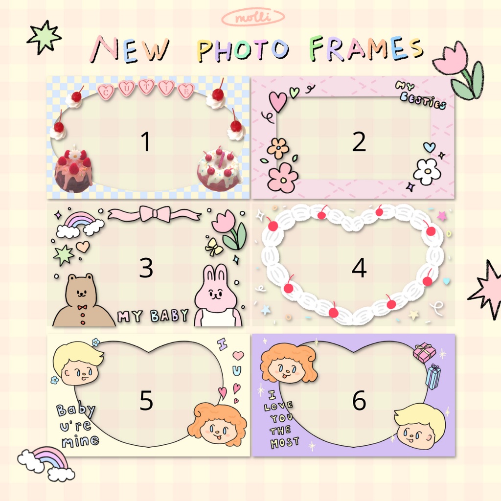 [Chat trước khi đặt] Móc khoá hình chữ nhật khung ngang thiết kế Molli