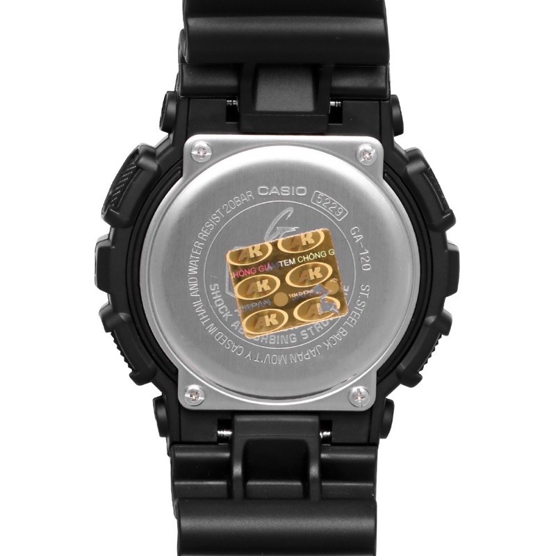 Đồng hồ nam dây nhựa G-SHOCK chính hãng Casio Anh Khuê GA-120-1ADR