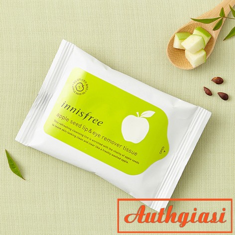 Giấy tẩy trang Innisfree Apple Seed Cleansing Tissue 15-30 miếng/gói | BigBuy360 - bigbuy360.vn