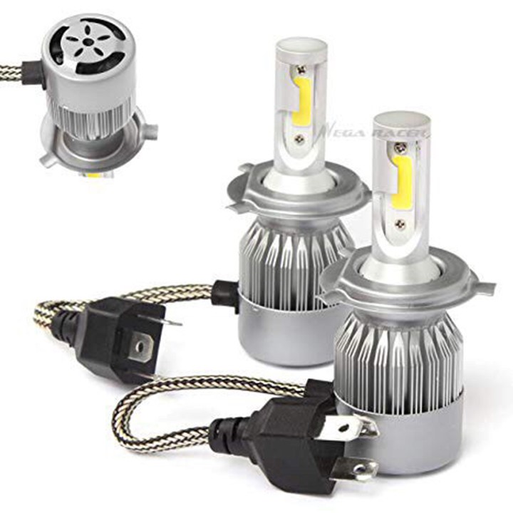 Đèn pha C6 2 tim chân H4