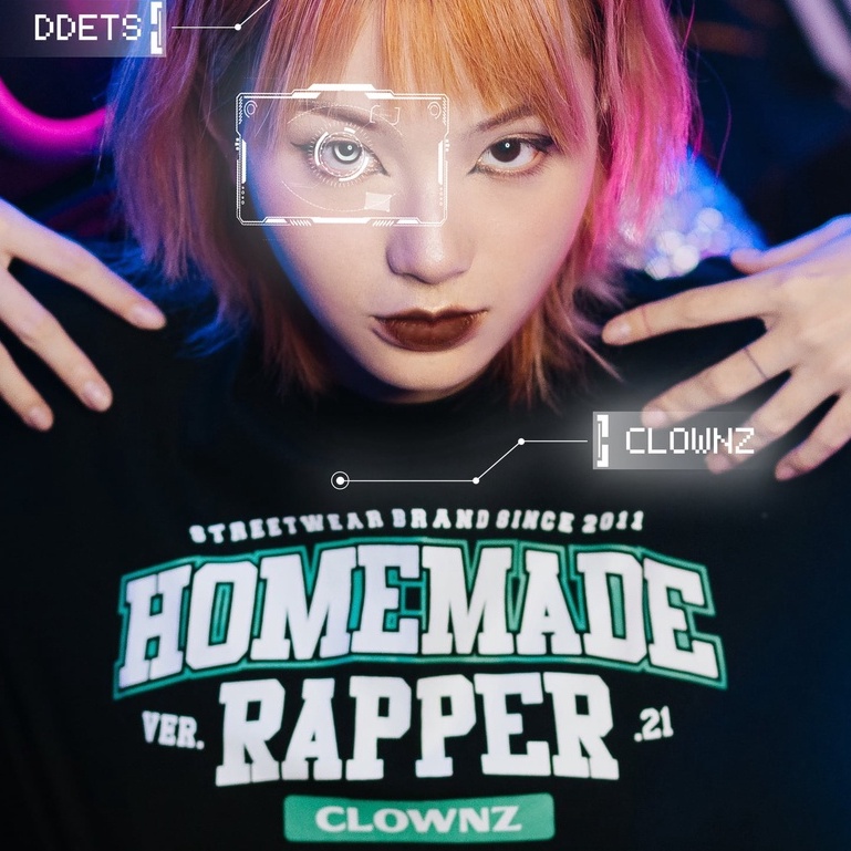 Áo thun tay lỡ local brand Clownz Homemade Rapper phông cổ tròn form rộng cotton unisex nam nữ