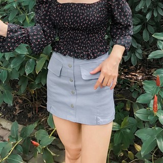 Váy ngắn xanh nhạt có sẵn