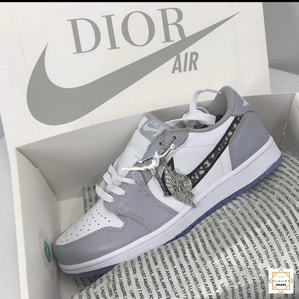 Giày thể thao Jordan dior cổ cao cổ thấp, Giày JD1 dio đế trong nam nữ cao cấp tặng Full Box Bill