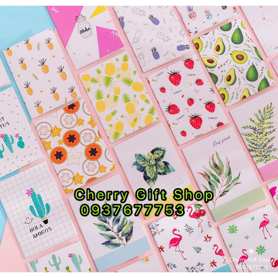 Sổ Tay Mini Siêu Cute Sổ Tay Ghi Chép Mini Họa Tiết Siêu Dễ Thương