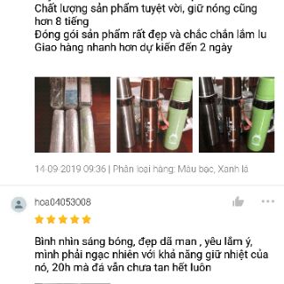 Bình giữ nhiệt inox 800ml cao cấp