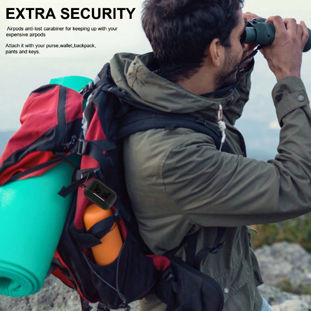 Vỏ silicone màu trơn đơn giản dễ thương bọc bảo vệ hộp sạc tai nghe