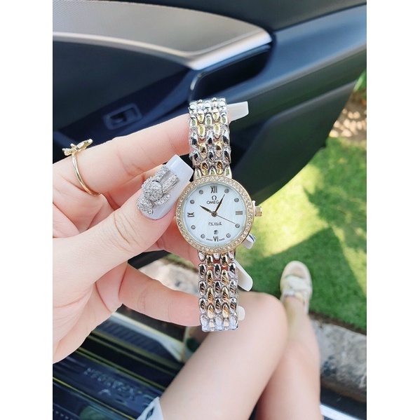 Đồng hồ Omega nữ viền đá thời trang