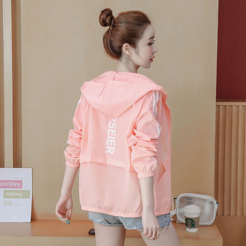 Quần áo chống nắng nữ mùa hè Hàn Quốc giản dị ngắn ngắn học sinh tiểu học trung học cơ sở học sinh trung học cơ sở phù h