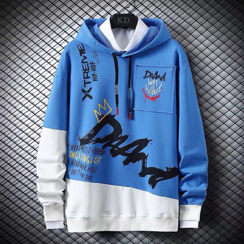 CÓ Video thực tế - Áo Hoodies DAAM cá tính phối 2 màu C117