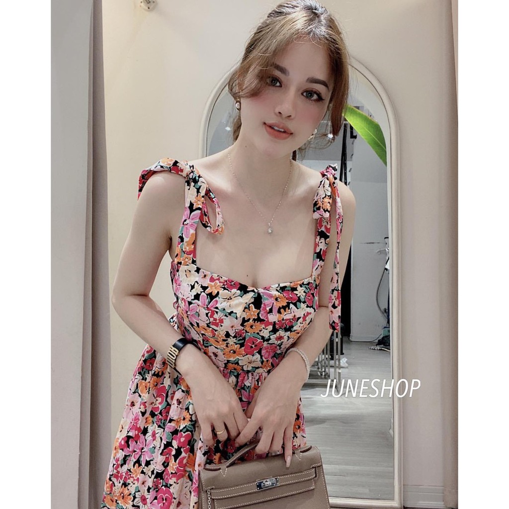 VÁY DÂY THÔ HOA MAXI CAO CẤP NỮ V120 | BigBuy360 - bigbuy360.vn