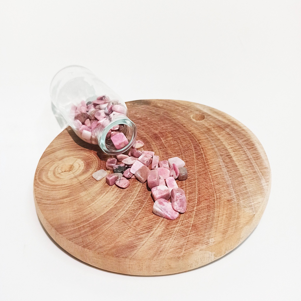 50gr Đá Tường Vi Hồng - Rhodonite Trơn