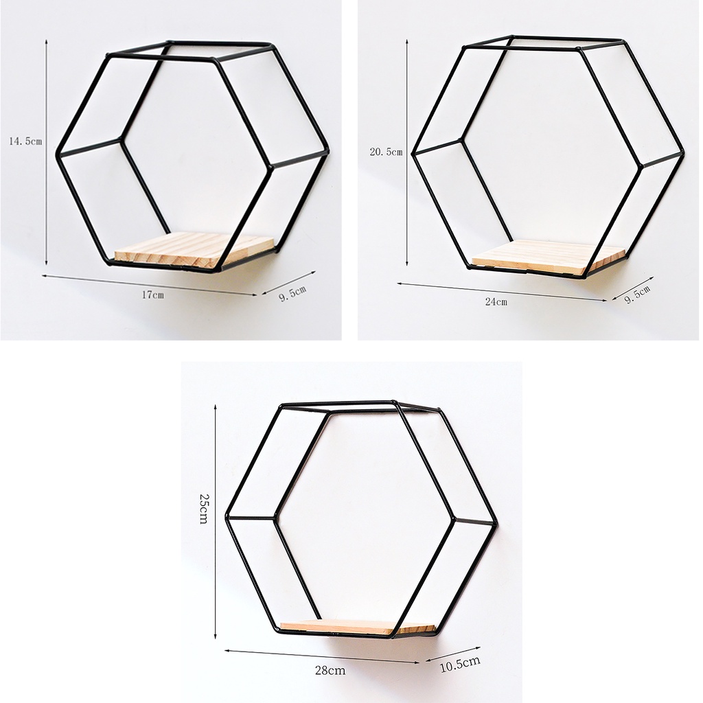 Kệ Sắt Nổi Treo Tường Trang Trí Phòng Khách / Bếp