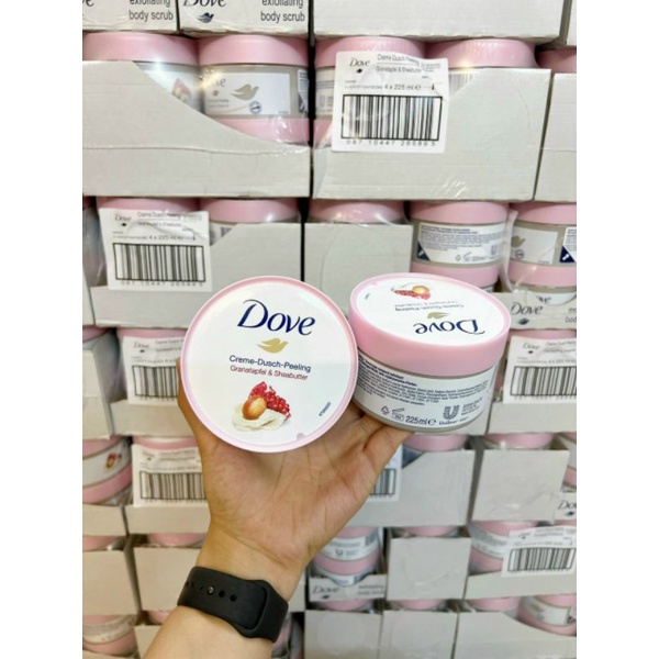 TẨY DA CHẾT BODY DOVE ĐỨC, DƯỠNG THỂ DOVE SỮA CHUA CHO DA TRẮNG HỒNG DOVE BODY YOGHURT 250ml